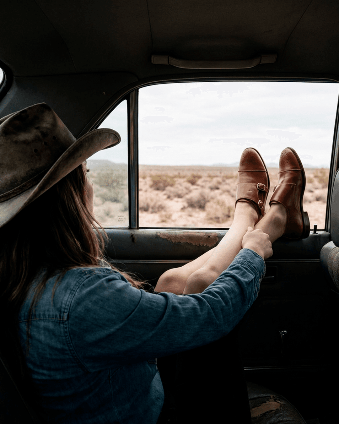 Zapato Monk Strap Caramelo